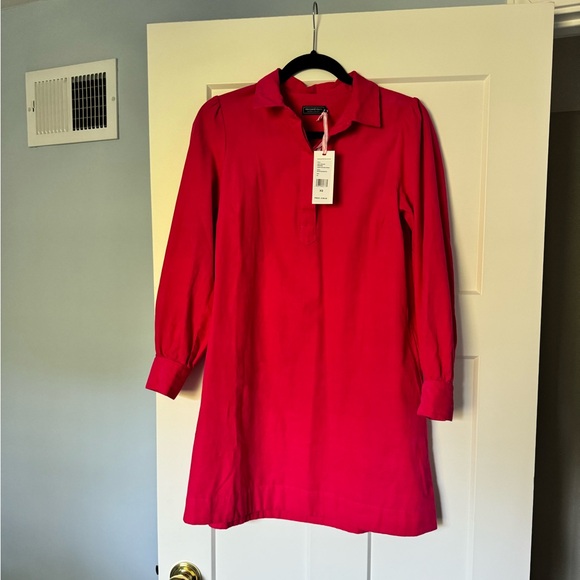 Vineyard Vines Cord Popover Pink Dress- NWT - Picture 1 of 3